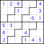 Судоку-пазл 6х6 #4 средний