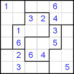 Судоку-пазл 6х6 #8 средний