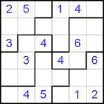 Судоку-пазл 6х6 #10 средний