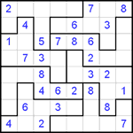 Судоку-пазл 8х8 #3 средний