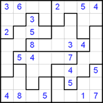 Судоку-пазл 8х8 #3 трудный