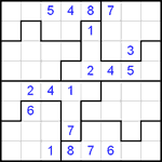 Судоку-пазл 8х8 #3 очень трудный