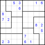 Судоку-пазл 8х8 #4 очень трудный