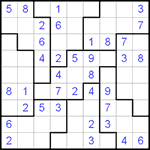 Судоку-пазл 9х9 #3 легкий