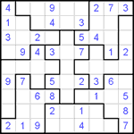 Судоку-пазл 9х9 #5 легкий