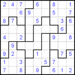 Судоку-пазл 9х9 #6 легкий