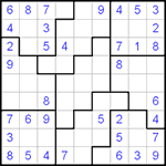 Судоку-пазл 9х9 #7 легкий