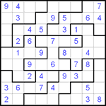 Судоку-пазл 9х9 #9 легкий