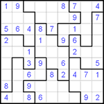 Судоку-пазл 9х9 #10 легкий