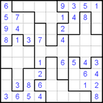 Судоку-пазл 9х9 #14 легкий