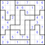 Судоку-пазл 9х9 #18 легкий