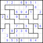 Судоку-пазл 9х9 #24 легкий