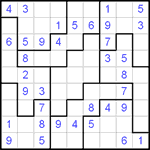 Судоку-пазл 9х9 #25 легкий