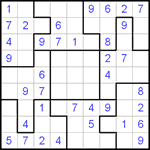 Судоку-пазл 9х9 #27 легкий