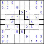 Судоку-пазл 9х9 #28 легкий