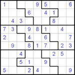 Судоку-пазл 9х9 #29 легкий