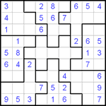 Судоку-пазл 9х9 #30 легкий
