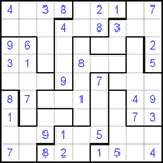 Судоку-пазл 9х9 #33 легкий