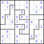 Судоку-пазл 9х9 #34 легкий