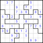 Судоку-пазл 9х9 #35 легкий