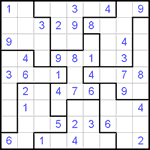 Судоку-пазл 9х9 #36 легкий
