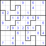 Судоку-пазл 9х9 #37 легкий