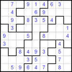 Судоку-пазл 9х9 #38 легкий