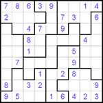 Судоку-пазл 9х9 #43 легкий