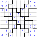 Судоку-пазл 9х9 #44 легкий