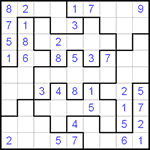 Судоку-пазл 9х9 #45 легкий