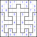 Судоку-пазл 9х9 #46 легкий
