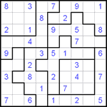 Судоку-пазл 9х9 #47 легкий