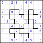 Судоку-пазл 9х9 #48 легкий