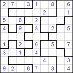 Судоку-пазл 9х9 #50 легкий