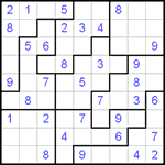 Судоку-пазл 9х9 #51 легкий