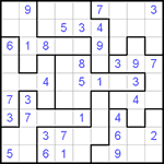 Судоку-пазл 9х9 #52 легкий