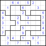 Судоку-пазл 9х9 #54 легкий