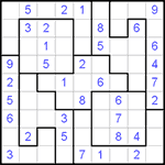 Судоку-пазл 9х9 #55 легкий