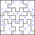 Судоку-пазл 9х9 #57 легкий