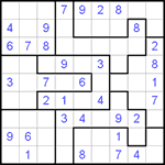 Судоку-пазл 9х9 #58 легкий