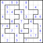 Судоку-пазл 9х9 #59 легкий