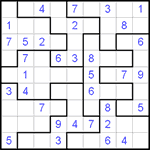 Судоку-пазл 9х9 #61 легкий