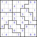 Судоку-пазл 9х9 #62 легкий