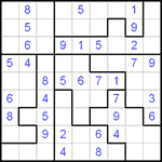 Судоку-пазл 9х9 #64 легкий