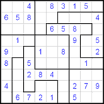 Судоку-пазл 9х9 #66 легкий