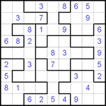 Судоку-пазл 9х9 #69 легкий