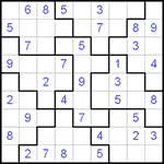 Судоку-пазл 9х9 #71 легкий