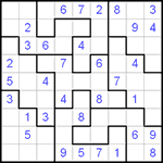 Судоку-пазл 9х9 #73 легкий