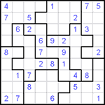 Судоку-пазл 9х9 #1 средний