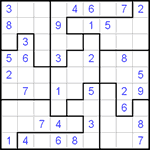 Судоку-пазл 9х9 #2 средний